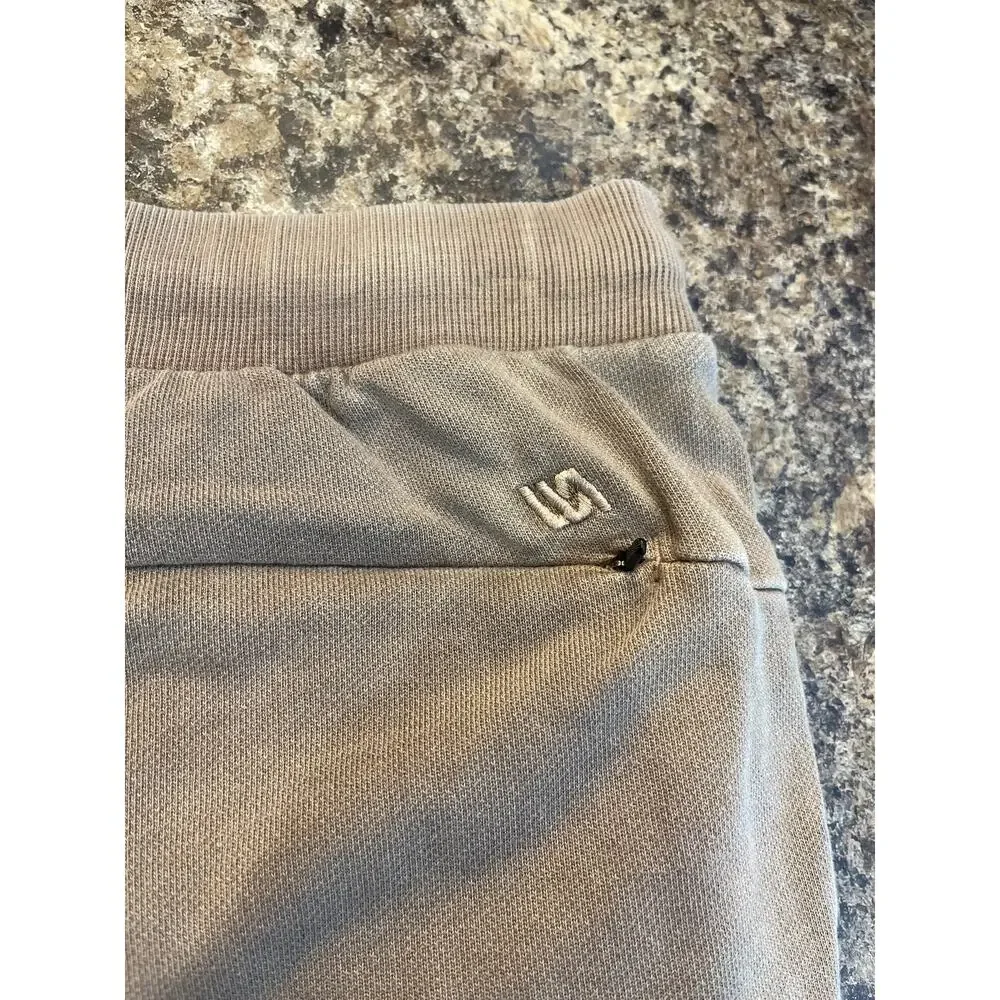 VRST Joggers Men MEDIUM Brown Tan Pockets‎ Athleisure Drawstring Waist